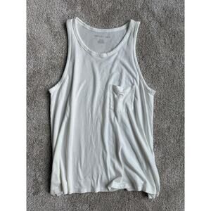 American Eagle Outfitters White Tank Top - Size Medium